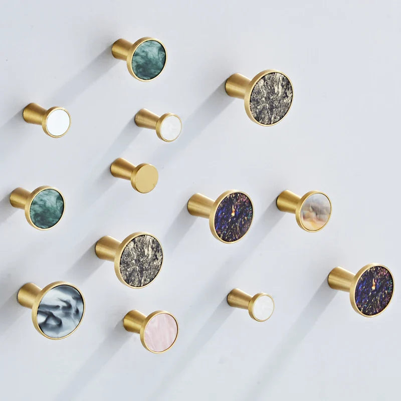 Afralia Brushed Gold Towel Hook for Kitchen and Bathroom Organization