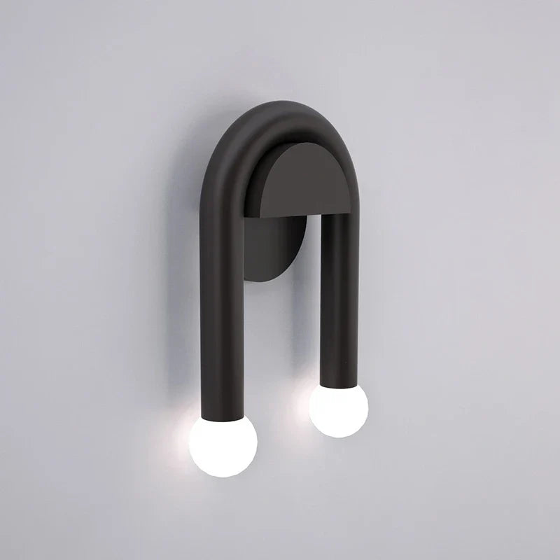 Afralia™ Black LED Wall Lamp: Modern Nordic Indoor Sconces for Living Bedroom Bathroom