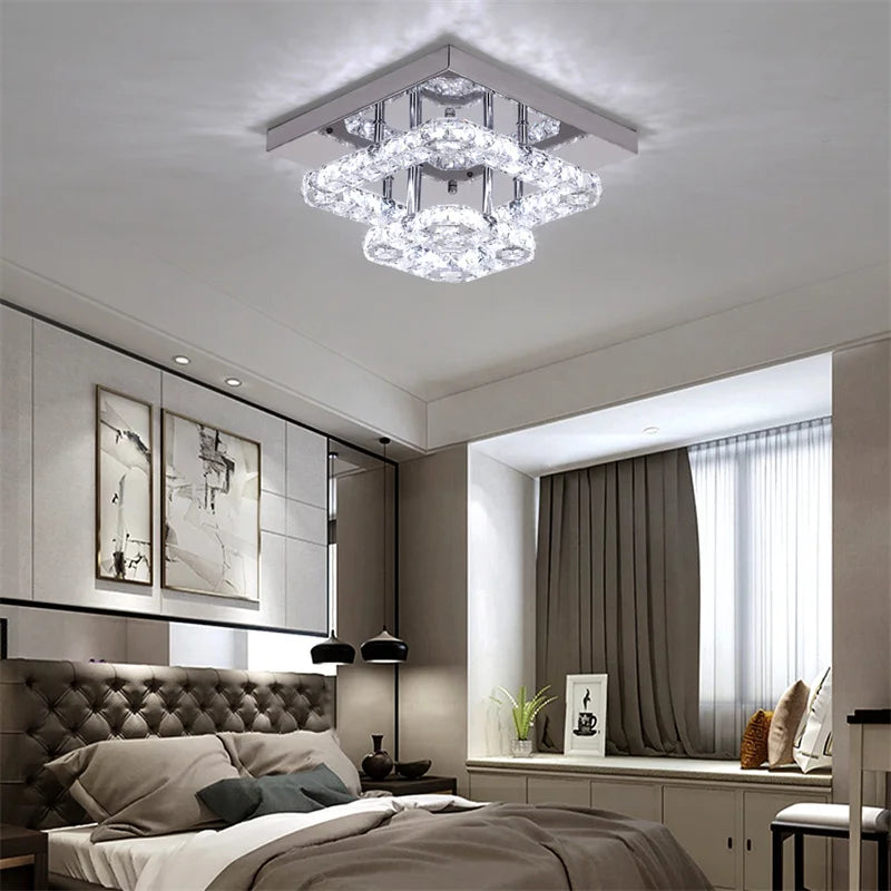 Afralia™ Modern LED Ceiling Chandelier for Living Room, Dining Room, and Bedroom