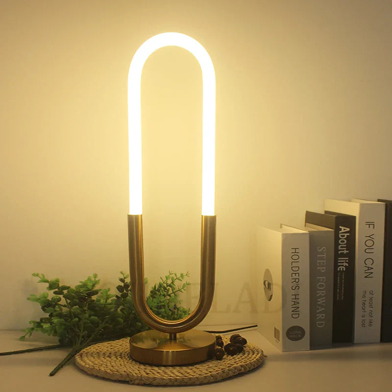 Afralia™ LED Desk Lamp: White Silicone Tube Table Light for Bedroom, Hotel, Home