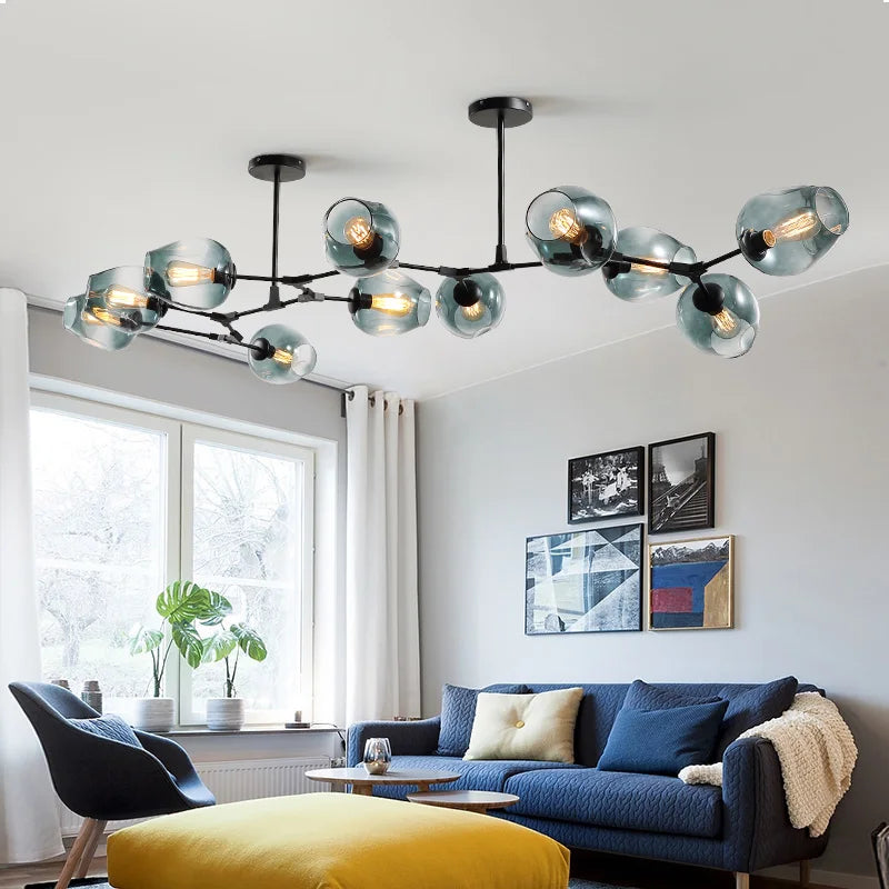 Afralia™ Modern Art Nordic Chandelier Creative Ceiling Pendant Light Fixture