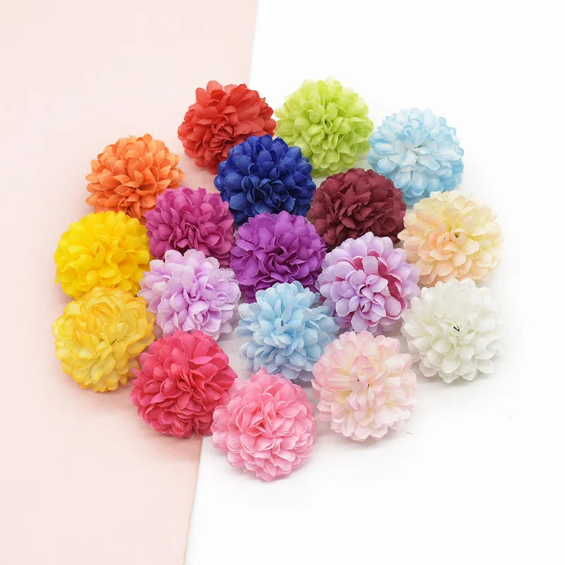 Afralia™ Chrysanthemum Heads: Artificial Ball Flowers for Home Decor, Weddings, DIY, Holidays