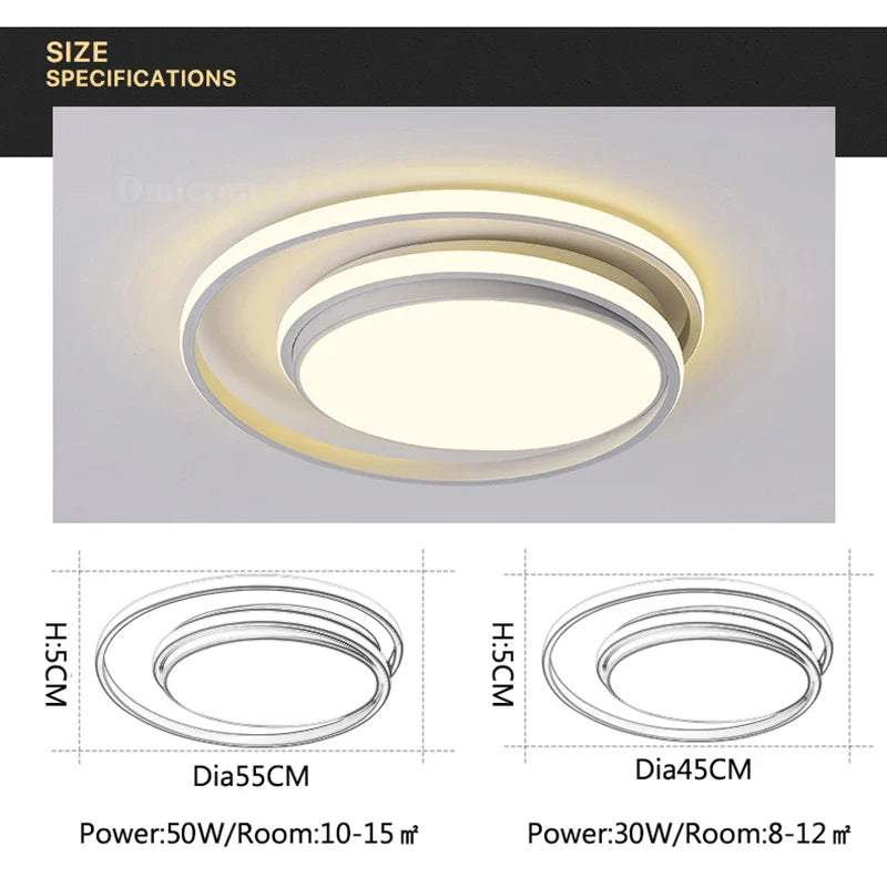 Afralia™ Nordica LED Ceiling Light - Modern Metal Fixture for Home Decor