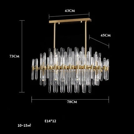 Afralia™ E14 LED Crystal Pendant Lights in Silver Gold Finish