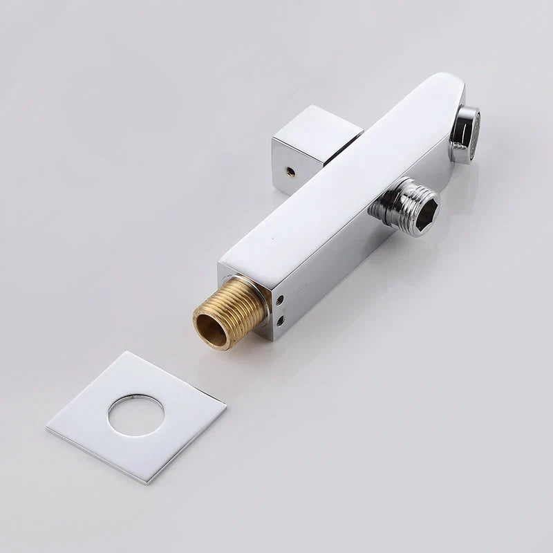 Afralia™ Brass Wall Mount Tub Spout Filler with Diverter - 2-Way Bathroom Accessory