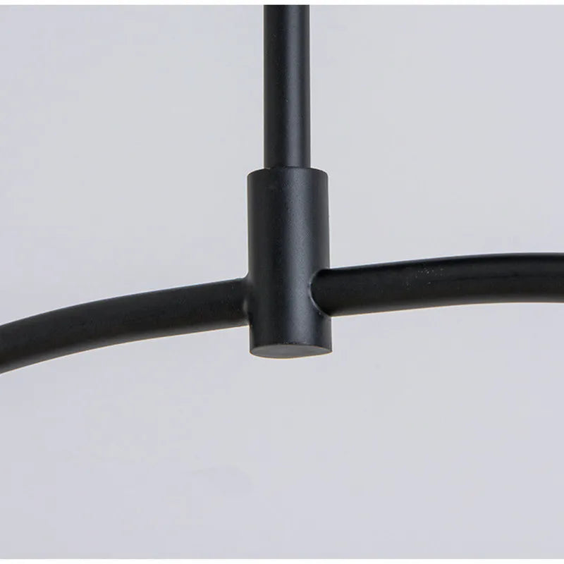 Afralia™ Mobile Chandelier Industrial Black Lighting for Living Dining Kitchen Décor