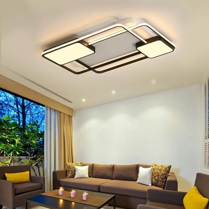 Afralia™ LED Chandelier: Modern Dimmable Light for Living Room, Kitchen, and Aisle