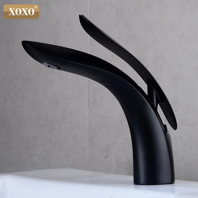 Afralia™ Gold Single Handle Bathroom Basin Faucet Mixer Tap - 23025A-H