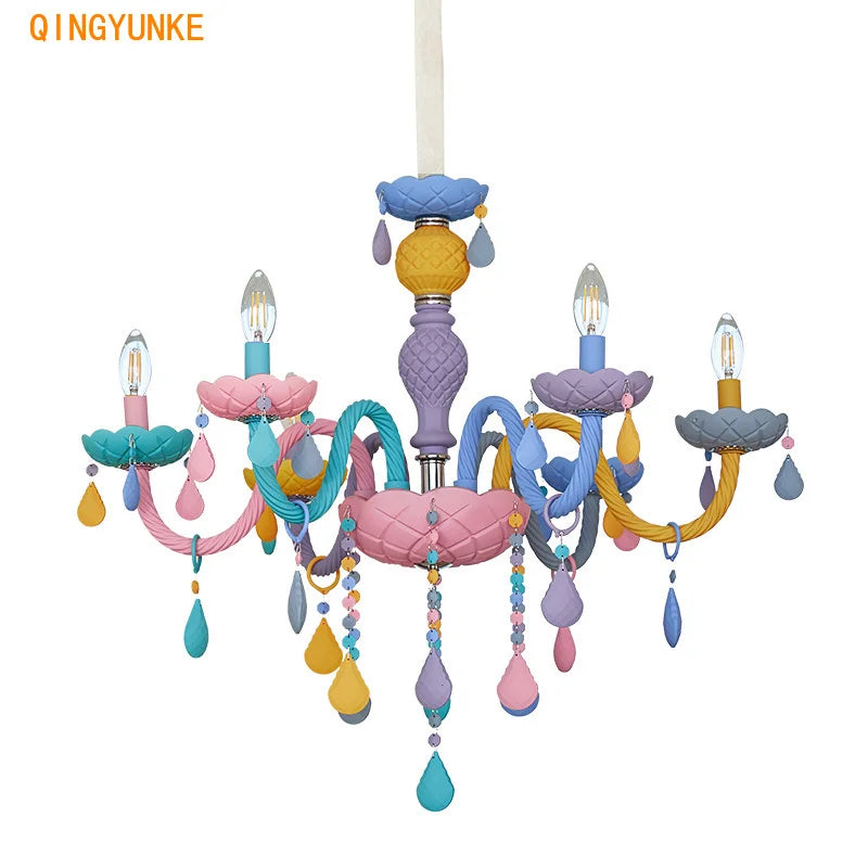 Afralia™ Crystal Candle Chandelier: Elegant European Design for Bedroom, Restaurant & Children's Room