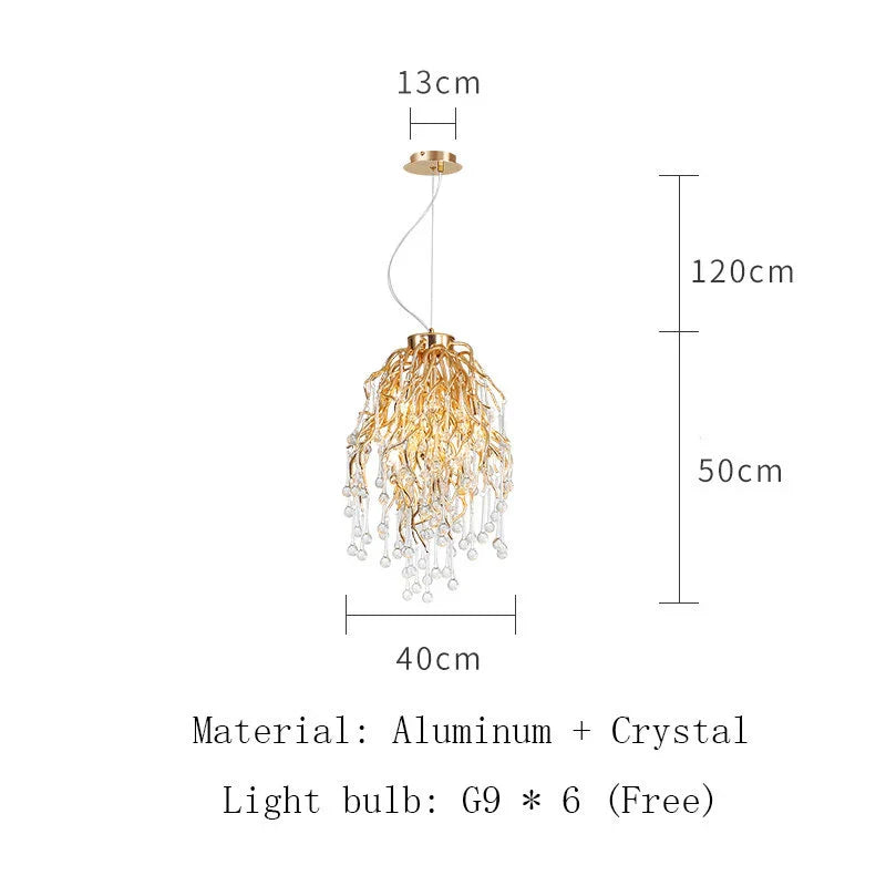 Afralia™ Crystal LED Ceiling Chandelier for Modern Luxury Decor