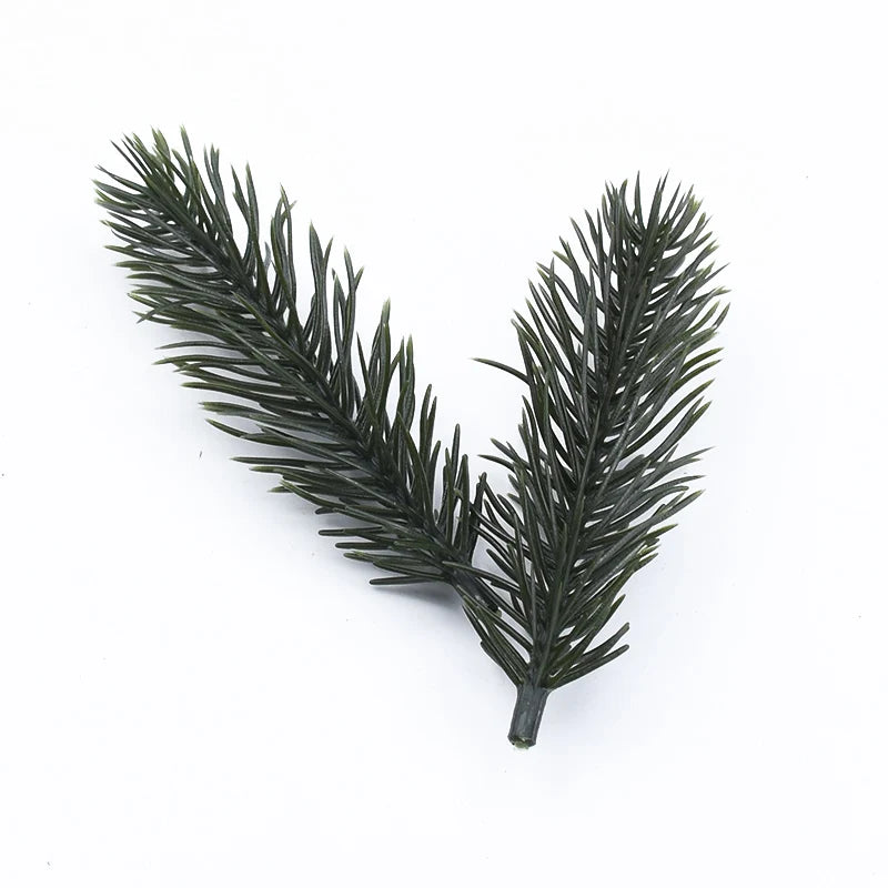 Afralia™ Pine Needle Christmas Tree Decorations - Set of 10 Artificial Plants
