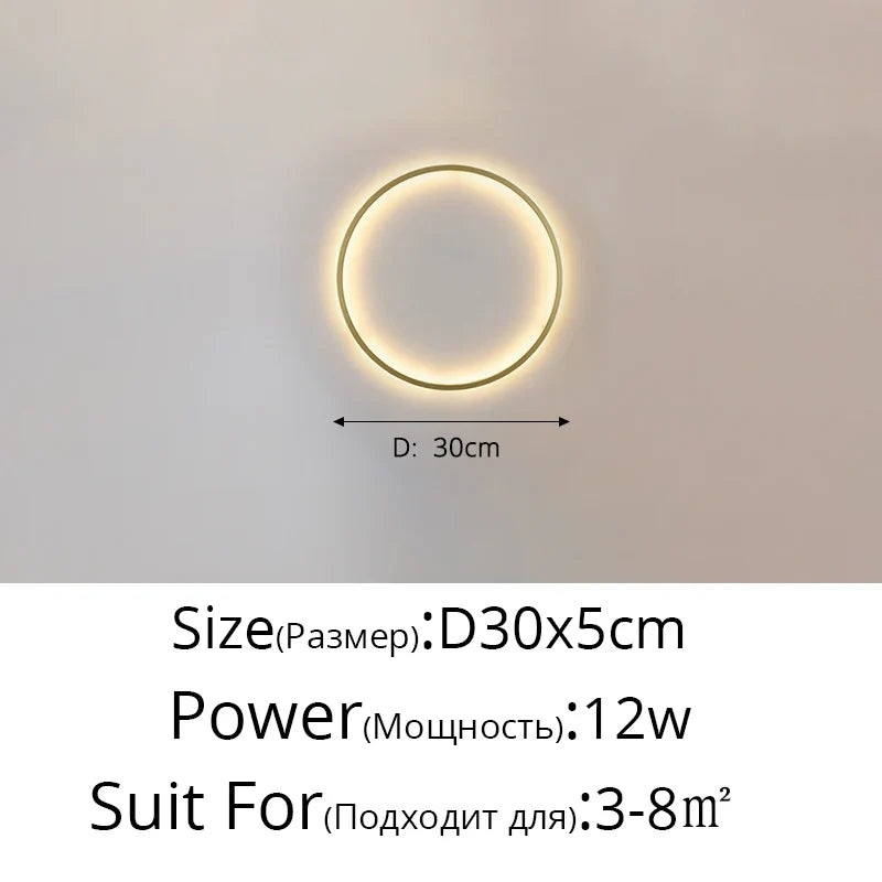 Afralia™ Nordic Round LED Wall Light: Modern Minimalist Design for Home Interior Decor