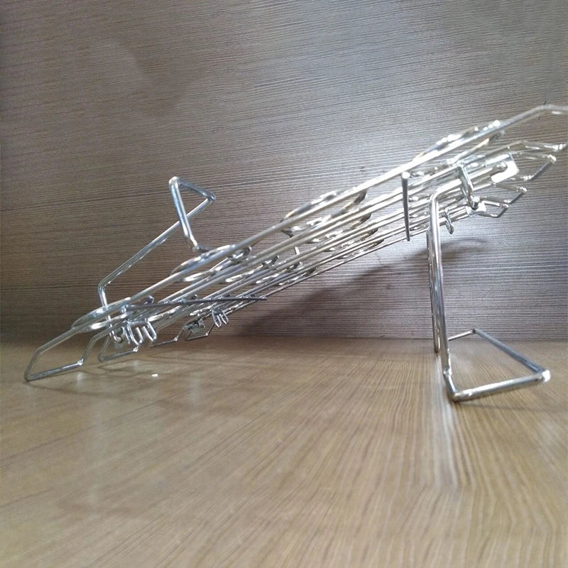 Afralia™ Stainless Steel Cone Display Rack: DIY Cone Holders for Ice Cream, Baking, Cupcakes