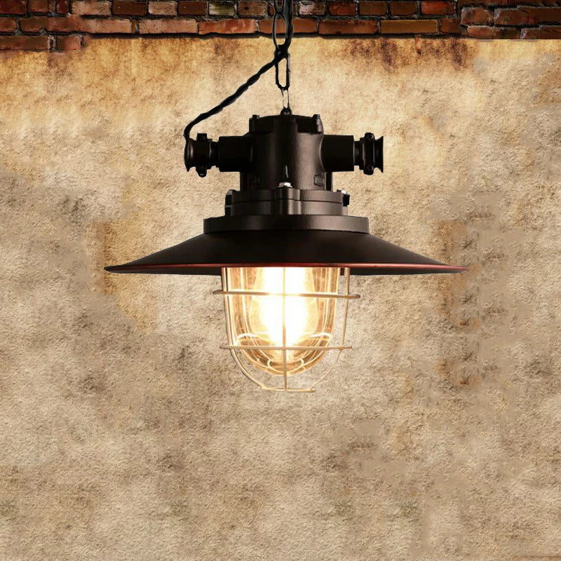 Afralia™ Retro Loft Pendant Chandelier: Vintage Iron Lighting for Cafe, Pub, Kitchen, Office