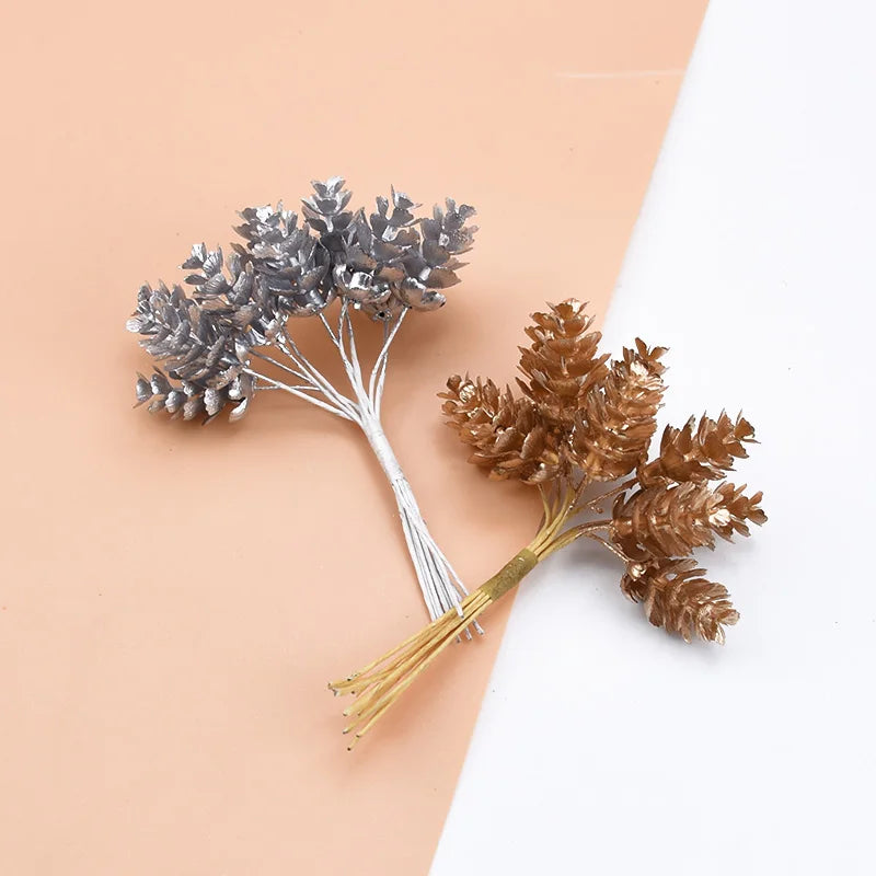 Afralia™ Mini Pine Cone Decor for Christmas Home Wedding Decor