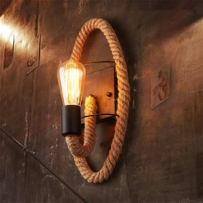 Afralia™ Vintage Iron Industrial Wall Lamp Loft Style E27 for Home & Cafe