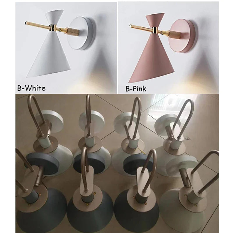 Afralia™ Nordic Macaroon Wall Lamp Modern Home Decor Living Room Bedroom Light