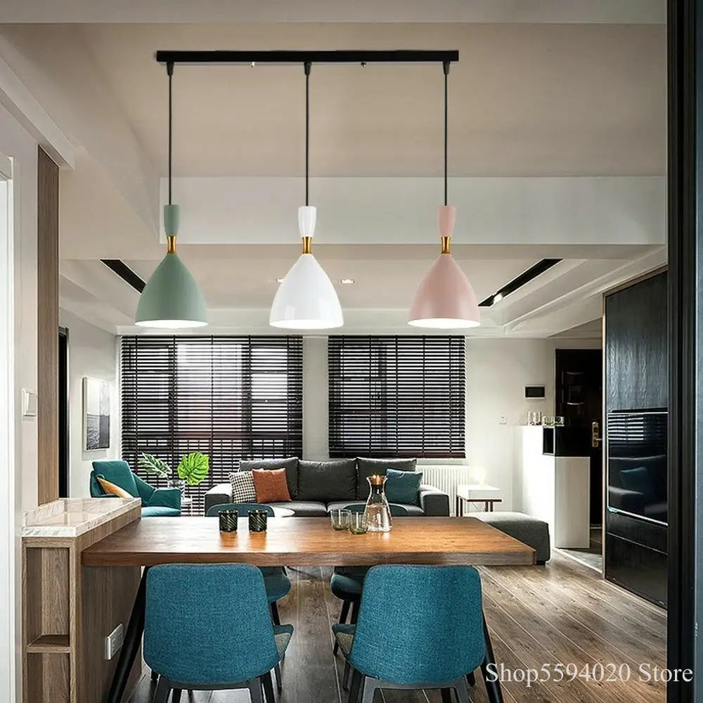Nordic Makaron Chandelier | Modern Simple Creative Hanging Lamp by Afralia™