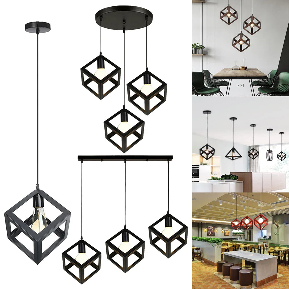 Afralia™ Geometric LED 3-Light Pendant for Indoor Lighting & Decor