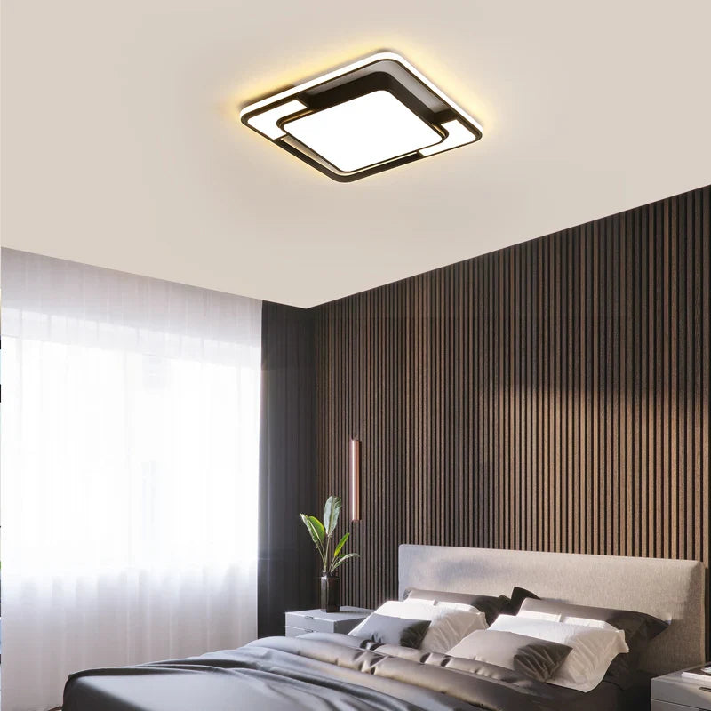 Afralia™ LED Ceiling Lamps: Modern Dimmable Lighting for Home Decor