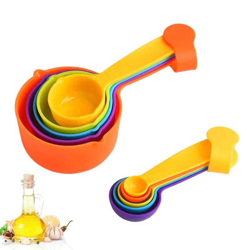 Afralia™ Kitchen Measuring Cups & Spoons Set for Baking & Cooking