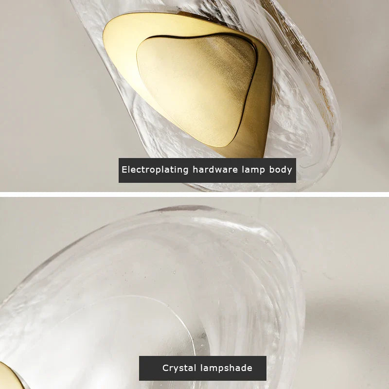 Afralia™ Golden LED Cloud Wall Lamp for Bedroom and Living Room Decor