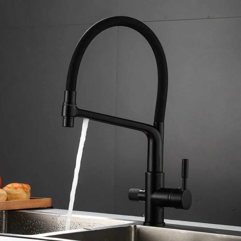 Afralia™ Water Filter Kitchen Faucet Mixer with Purifier Tap - 866101