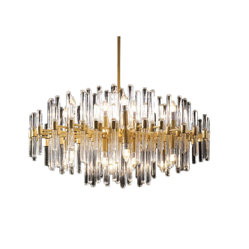 Afralia™ E14 LED Crystal Pendant Lights in Silver Gold Finish