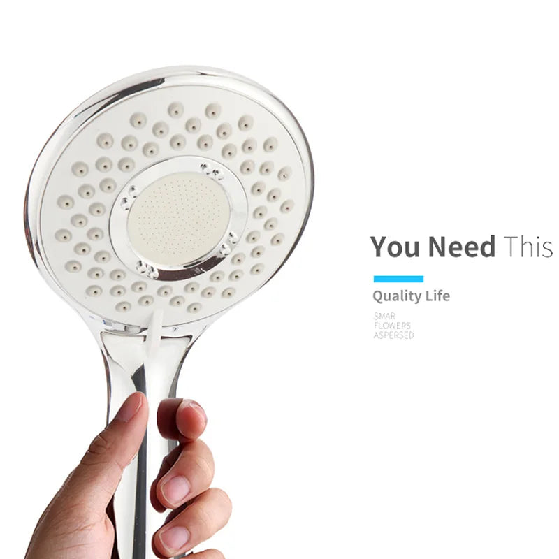 Afralia™ Water Saving Showerhead: 3 Modes, Pressure Boost, Easy Clean, 10.8cm Rainfall