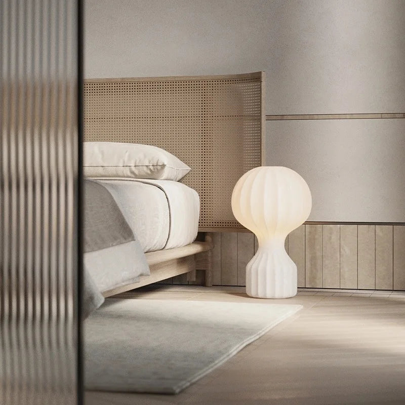 Afralia™ Gatto Silk Table Lamp Modern Minimalist Bedroom LED