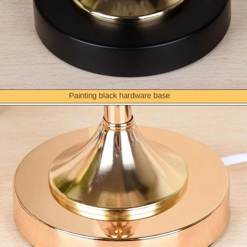 Afralia™ Crystal Desk Lamp USB Charging Night Light for Living Room Bedroom Decor