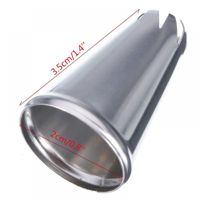 Afralia™ Stainless Steel Drop Flower Cake Nozzle for Icing Piping and Sugar Crafting