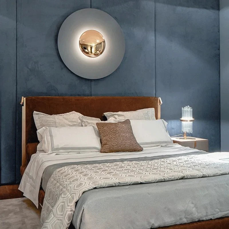 Afralia™ LED UFO Wall Sconces Bedside Lamp for Modern Minimalist Bedroom Decor