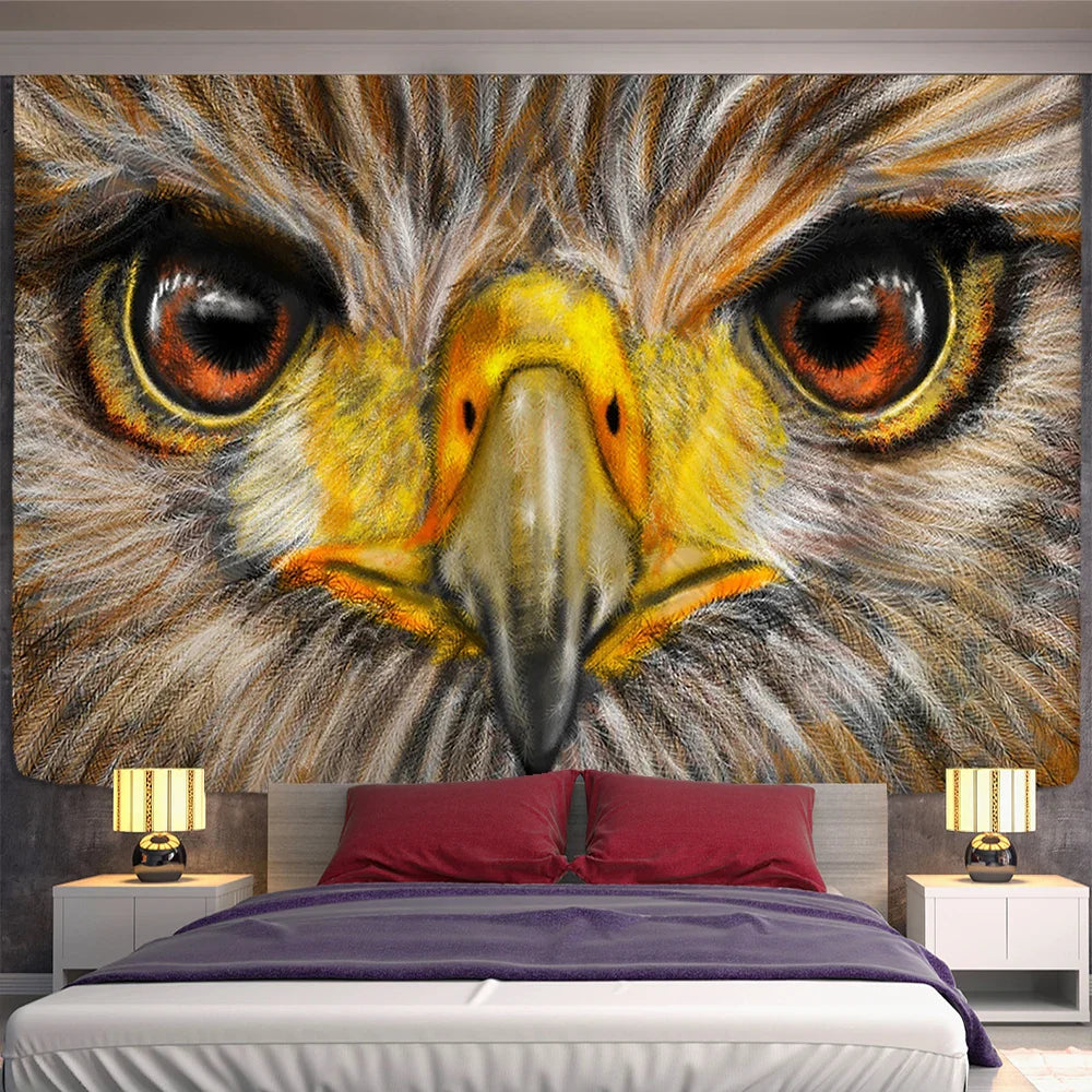 Afralia™ Colorful Owl Tapestry Wall Hanging for Boho Home Decor