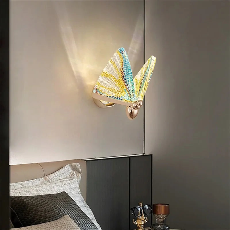 Afralia™ Butterfly Wall Lights: Nordic LED Sconces Modern Lamps Fixtures for Home Decor