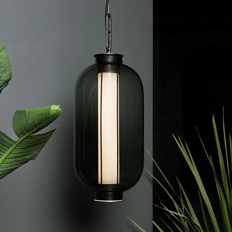 Afralia™ Glass Ball Chandelier: Rustic LED Suspension Light for Living Room and Bedroom