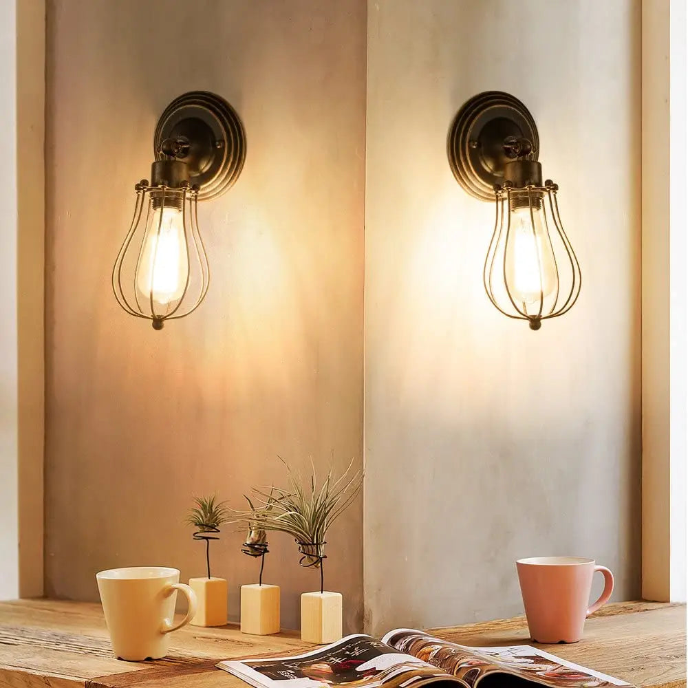 Afralia™ Industrial Wall Lamp | American Indoor Sconce | Home Decor Light Fixture