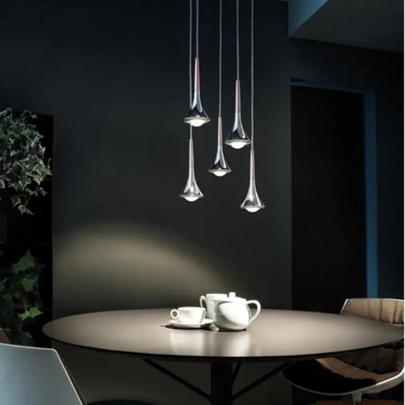 Afralia™ Nordic Rain LED Pendant for Home, Restaurant, Bar & Living Room