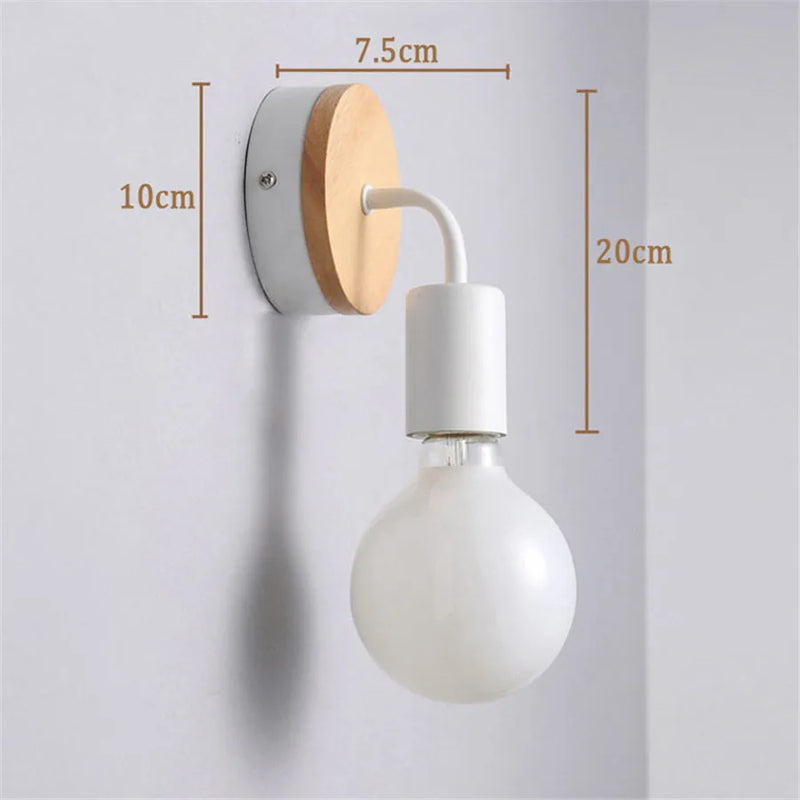 Afralia™ Modern Minimalist Wall Lamp E27 Indoor Sconces Lighting for Living Room