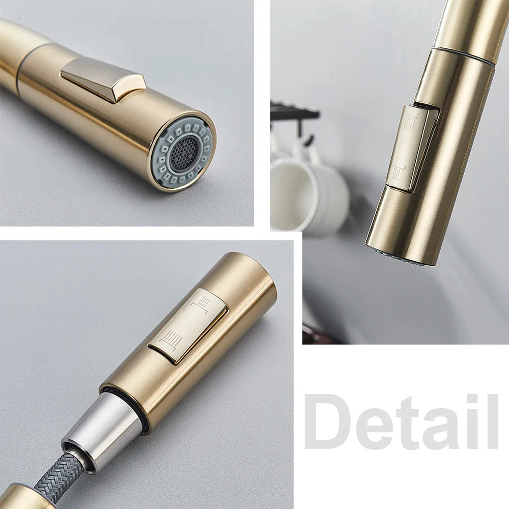 Afralia™ Smart Touch Kitchen Faucet with Pull Out Spray and 360 Rotation