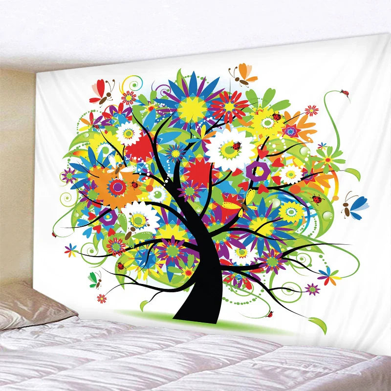 In Nordic Tree of Life Tapestry by Afralia™: Stylish Home Decor & Wall Art