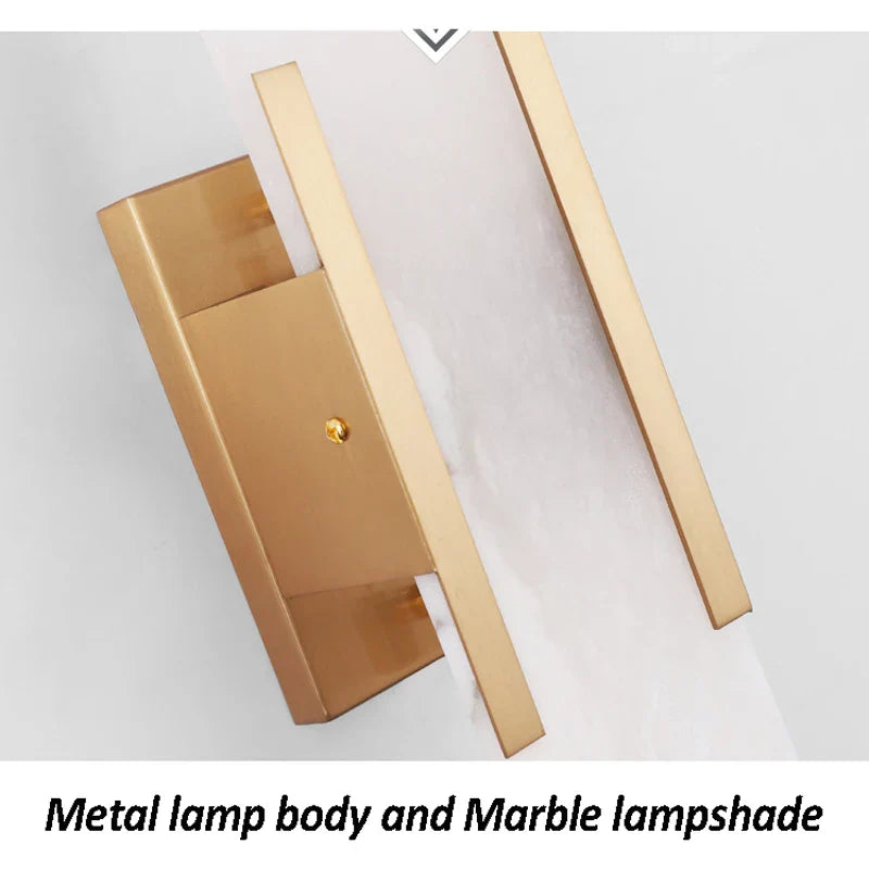 Afralia™ Marble Wall Lamp: Nordic Sconce Light for Living Room, Bedroom, Hotel, Staircase