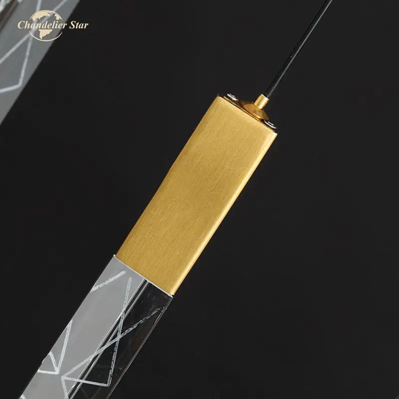 Afralia™ Modern Crystal LED Chandeliers - Stainless Steel Pendant Light for Bedroom, Living Room