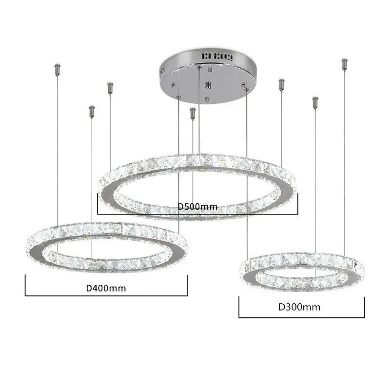 Afralia™ Crystal LED Chandeliers: Modern Pendant Light for Living Room.