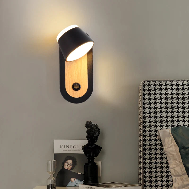 Afralia™ Adjustable Wall Lamp: Modern & Creative LED Bedside Light for Living Room & Bedroom