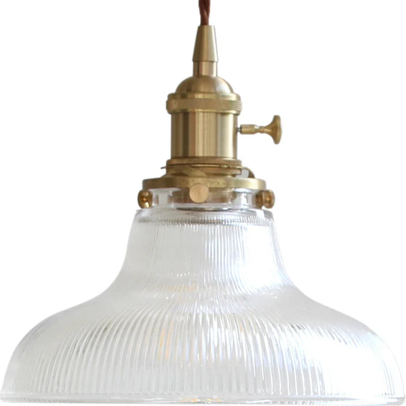 Afralia™ Glass Copper Pendant Light: Modern Nordic Style Hanging Lamp for Kitchen, Dining, and Living Room