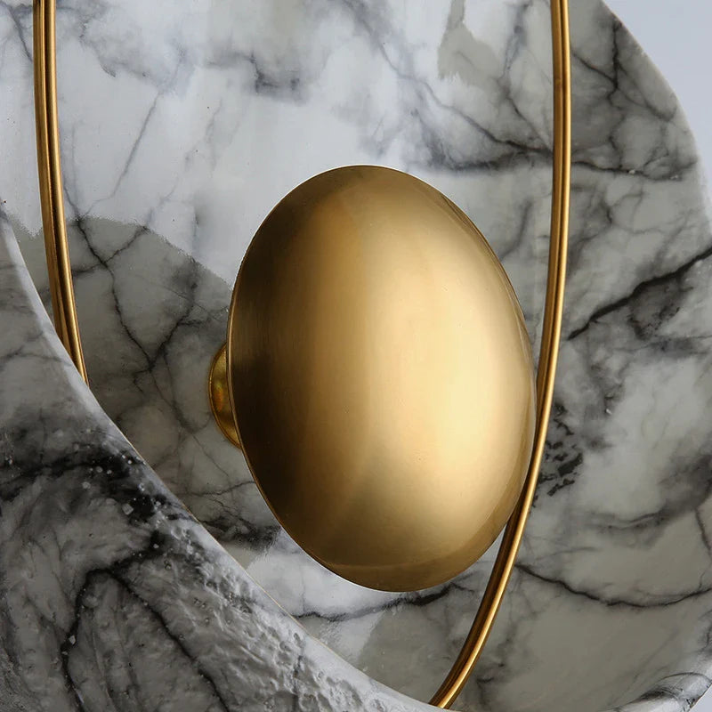 Afralia™ Marble Wall Lamp: Elegant Nordic Home Decor Lighting for Living Room, Bedroom, Hotel