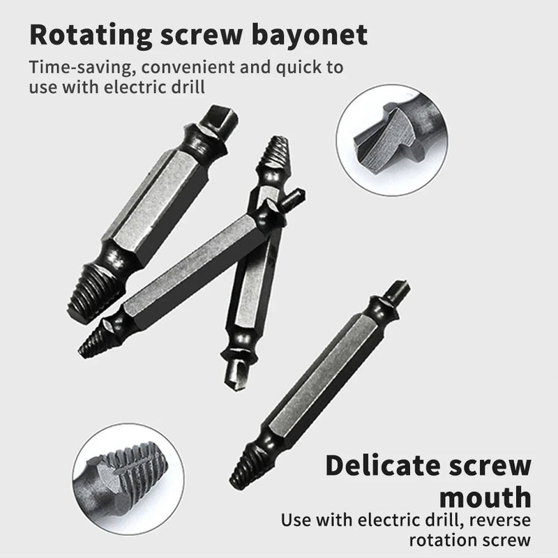 Afralia™ Screw Extractor Set - Broken Bolt Remover Tool Kit