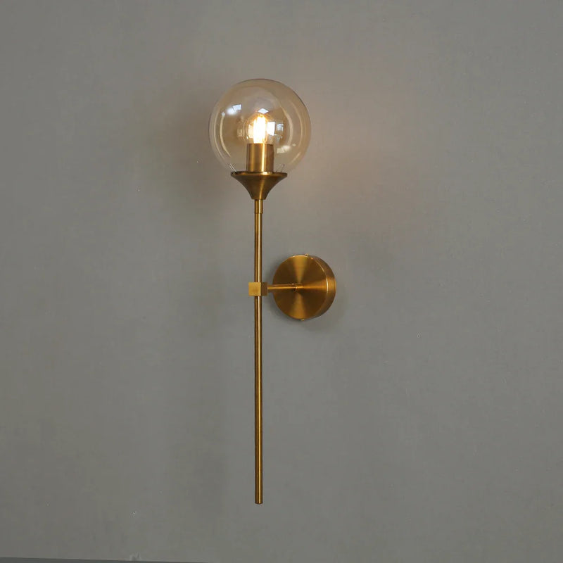 Gold Glass Ball Wall Lamp for Afralia™ Living Room Decor