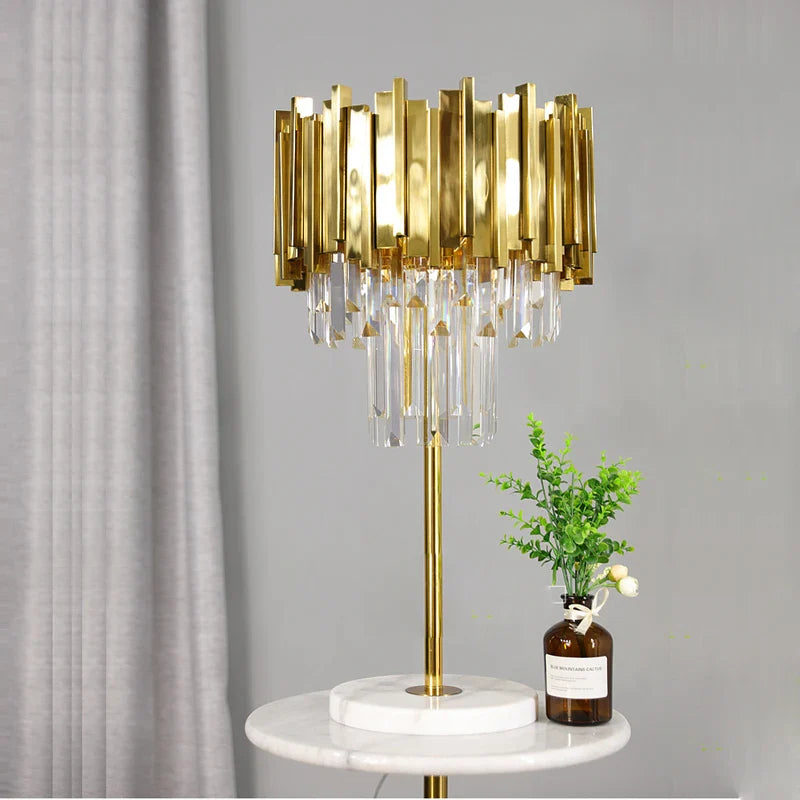 Afralia™ Modern Black Stainless Steel Crystal Marble LED Floor Lamp for Bedroom